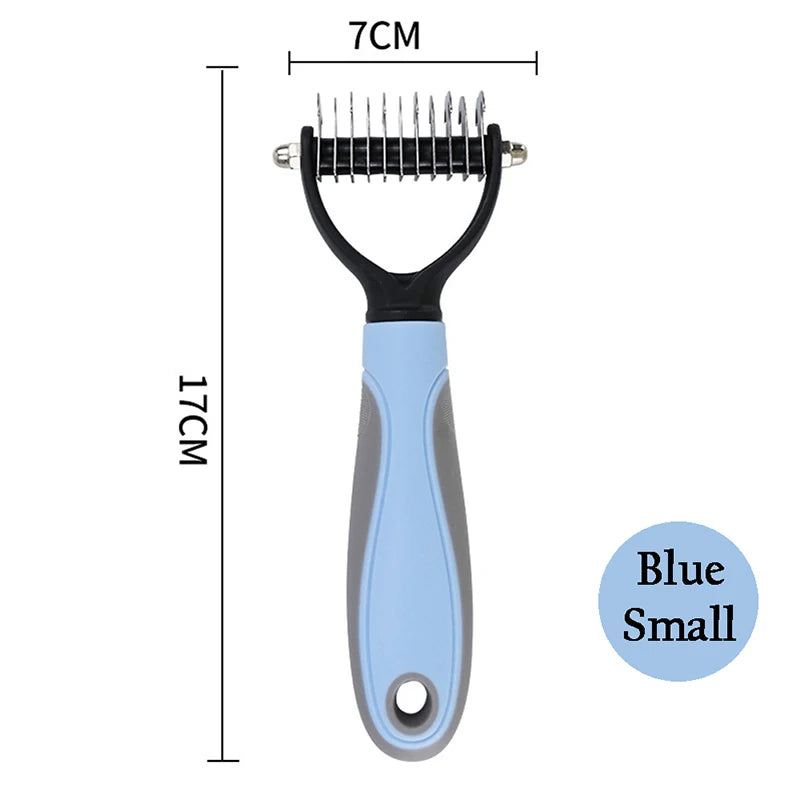 Pet Deshedding Brush: Dog & Cat Grooming Comb