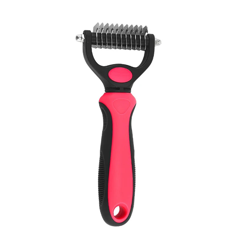 Pet Deshedding Brush: Dog & Cat Grooming Comb