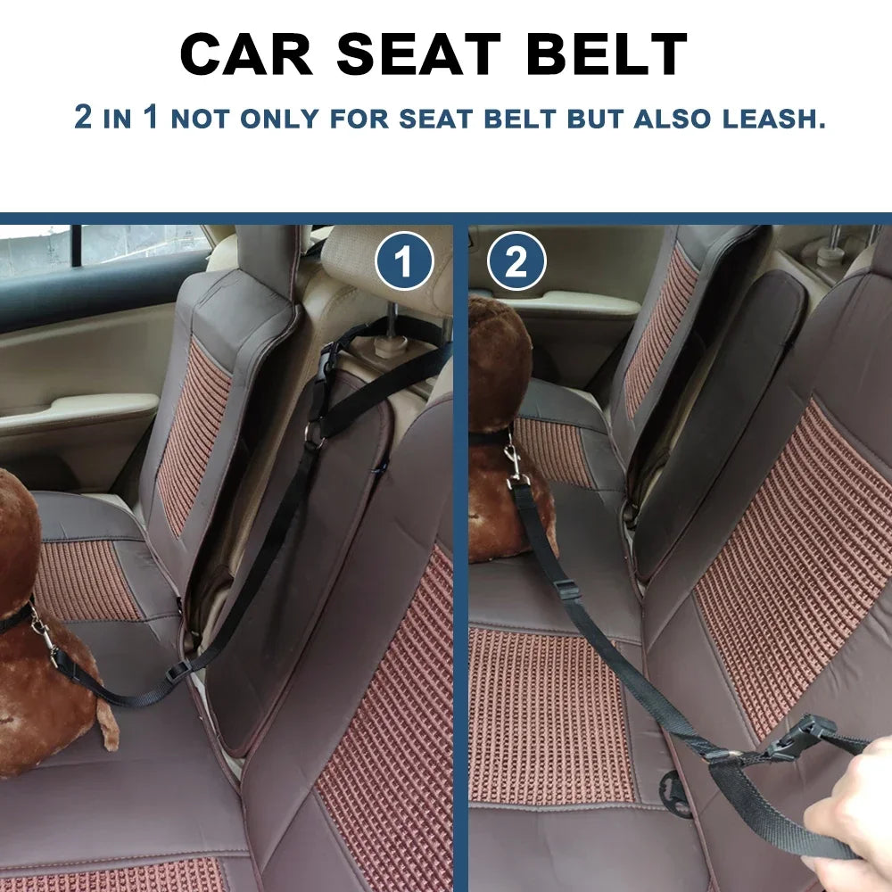 Dog Car Seat Belt: Harness & Leash Combo